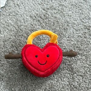 Jellycat heart lock (ONLY ONE)